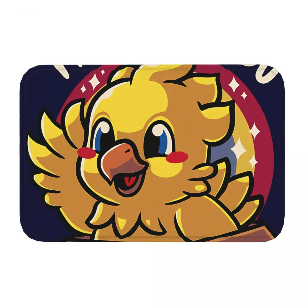 Free Final Fantasy Chocobo Game Non-Slip Carpet Doormat Bedroom Bathroom Mat Welcome Decor Rug