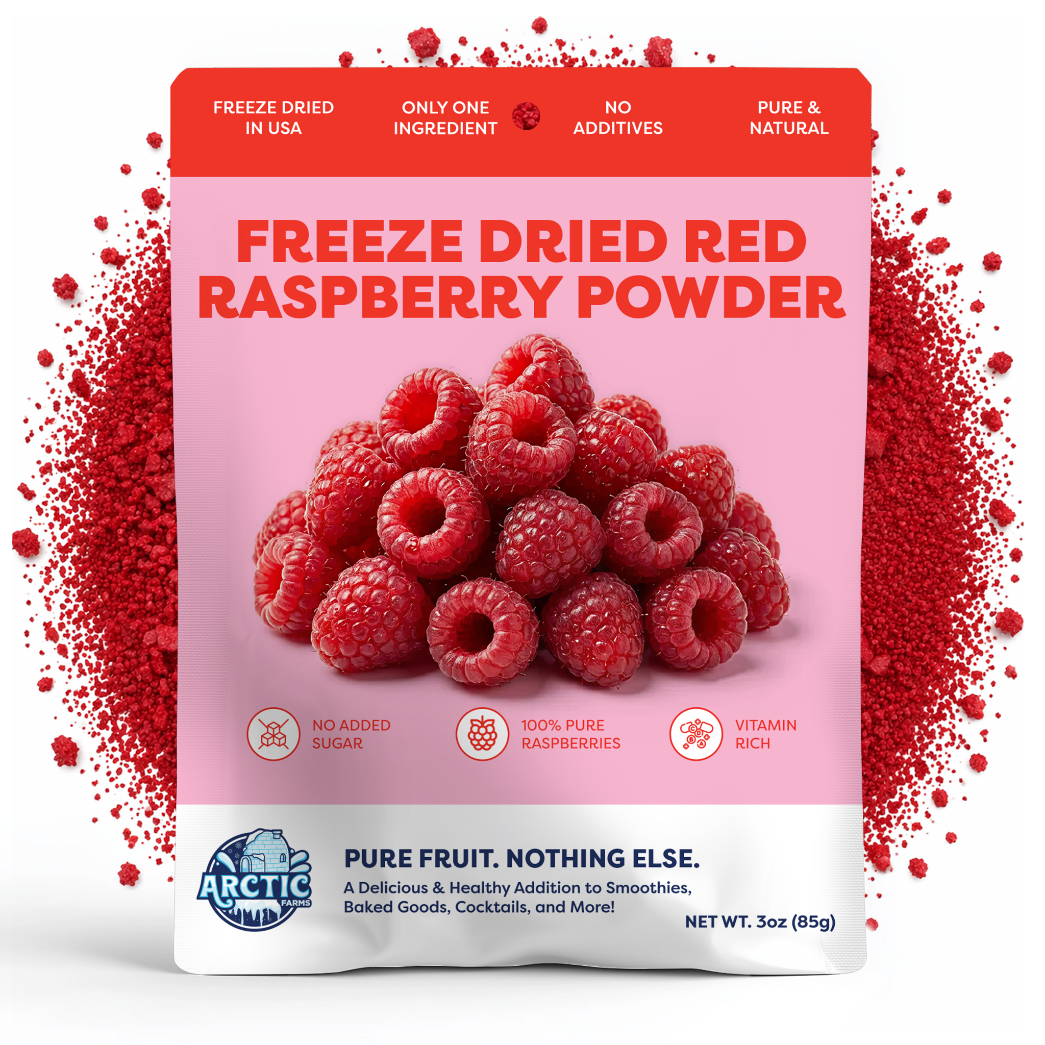 Freeze Dried Red Raspberry Powder