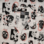 Friday The 13th Jason Rayon Button up Shirt SS Mask Scribble White