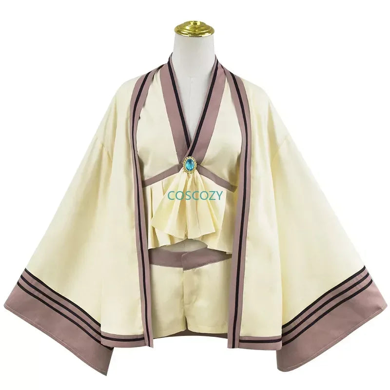 Frieren Cosplay Costume Anime Frieren: Beyond Journey's End Cloak Top Shorts Elf Ears Magician Uniform