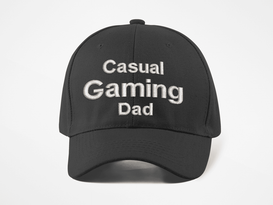 Casual Gaming Dad Logo Hat - Black