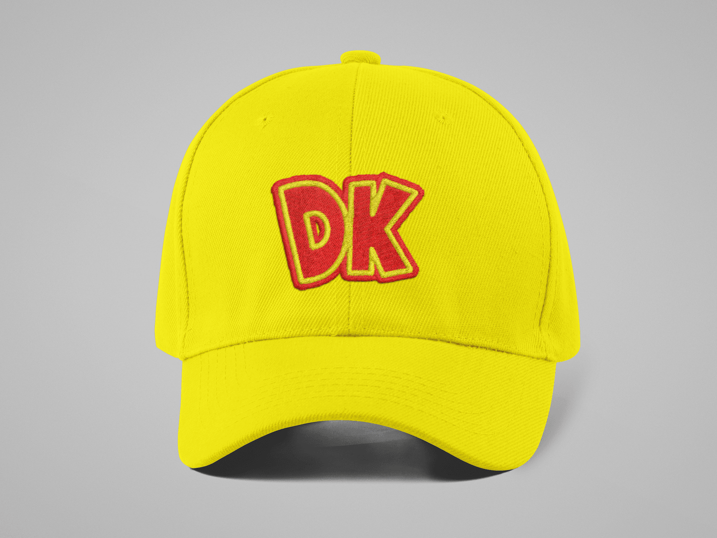 Donkey Kong Hat - DK Red Logo / Yellow