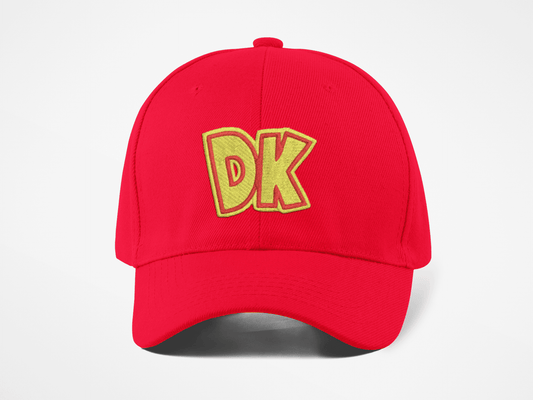 Donkey Kong Hat - DK Yellow Logo / Red