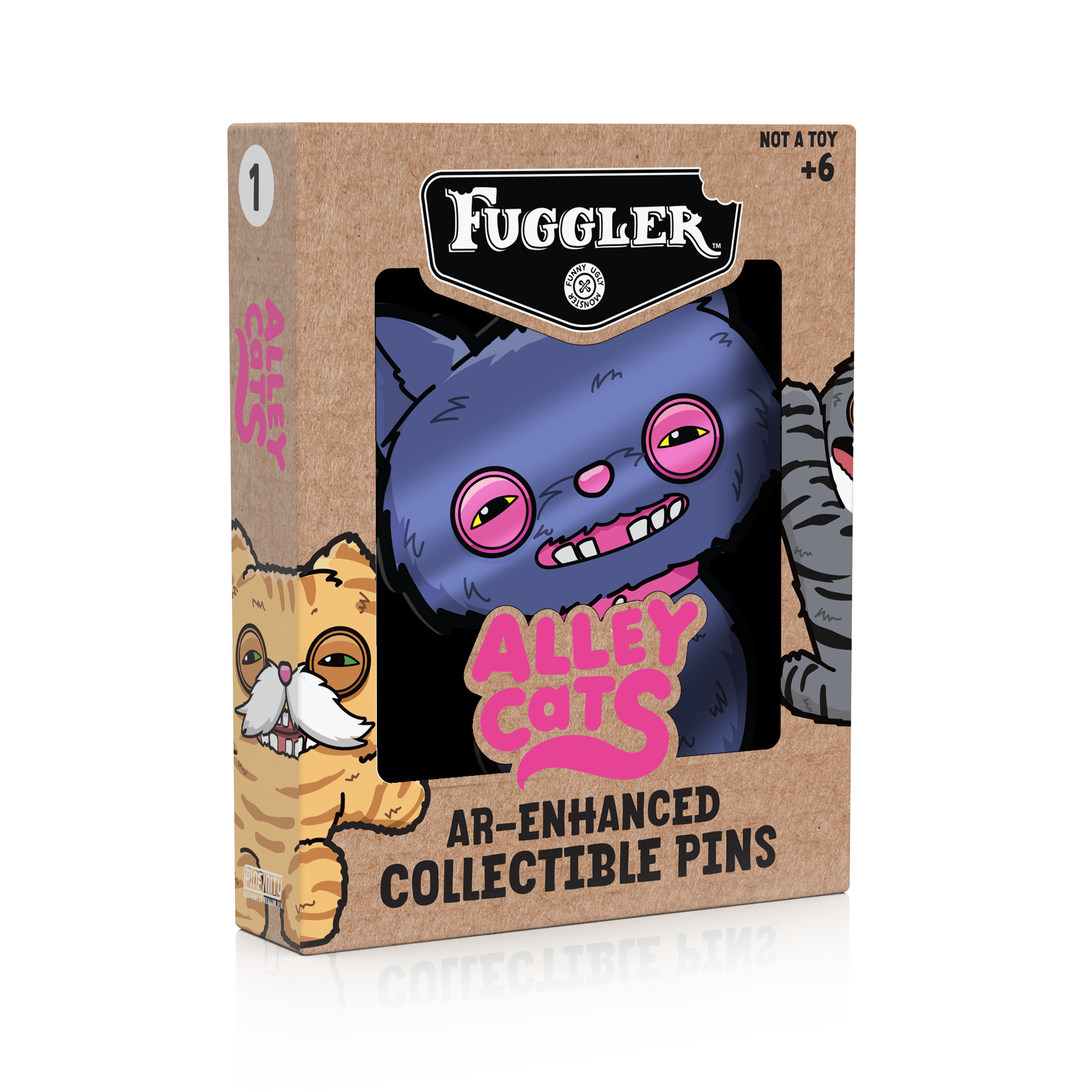 Fuggler - Alley Cats Cheezee (Blue) AR Pin