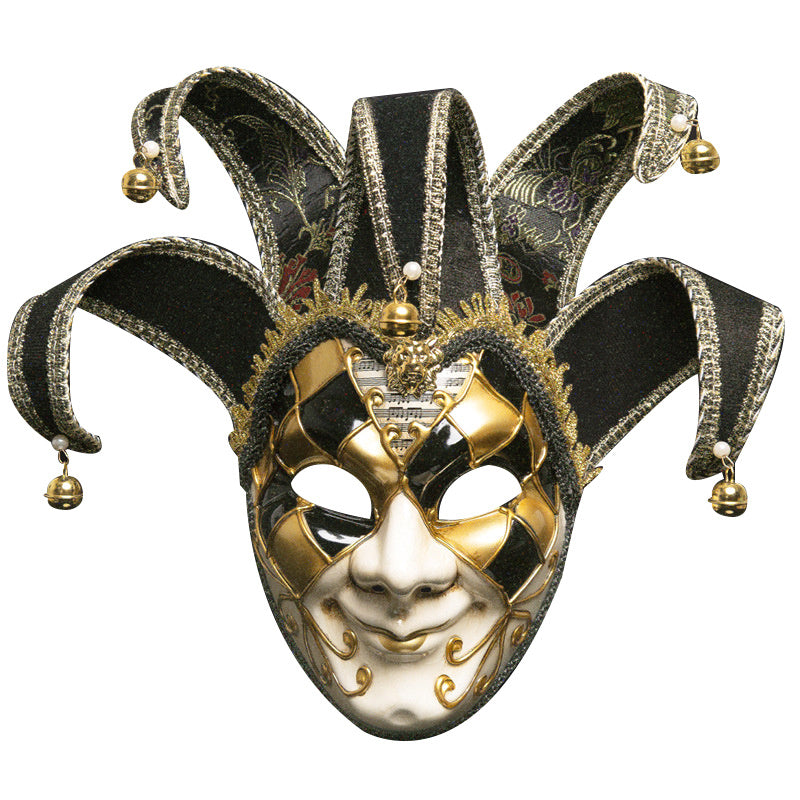 Full Face Masquerade Mask Costume Vintage Joker Mask