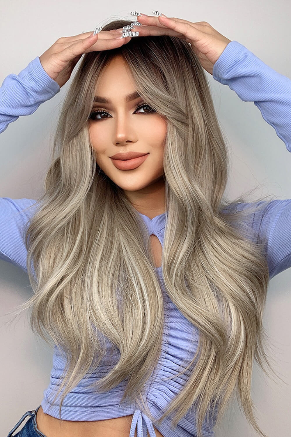 Full Machine Long Wave Wigs 26''