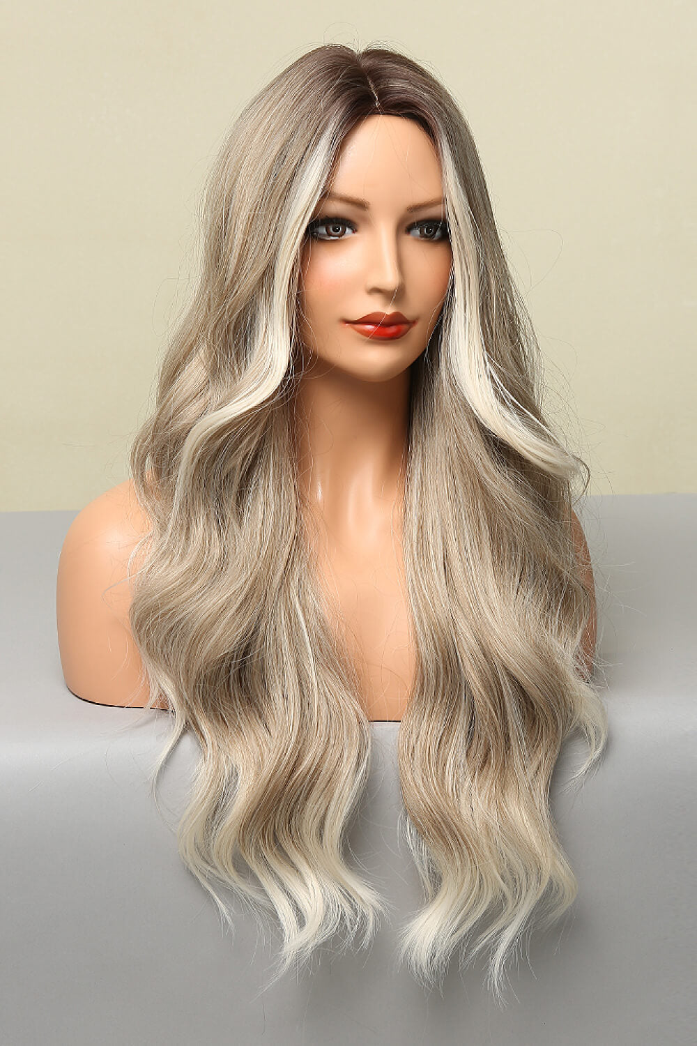 Full Machine Made Long Wave Wigs 26''