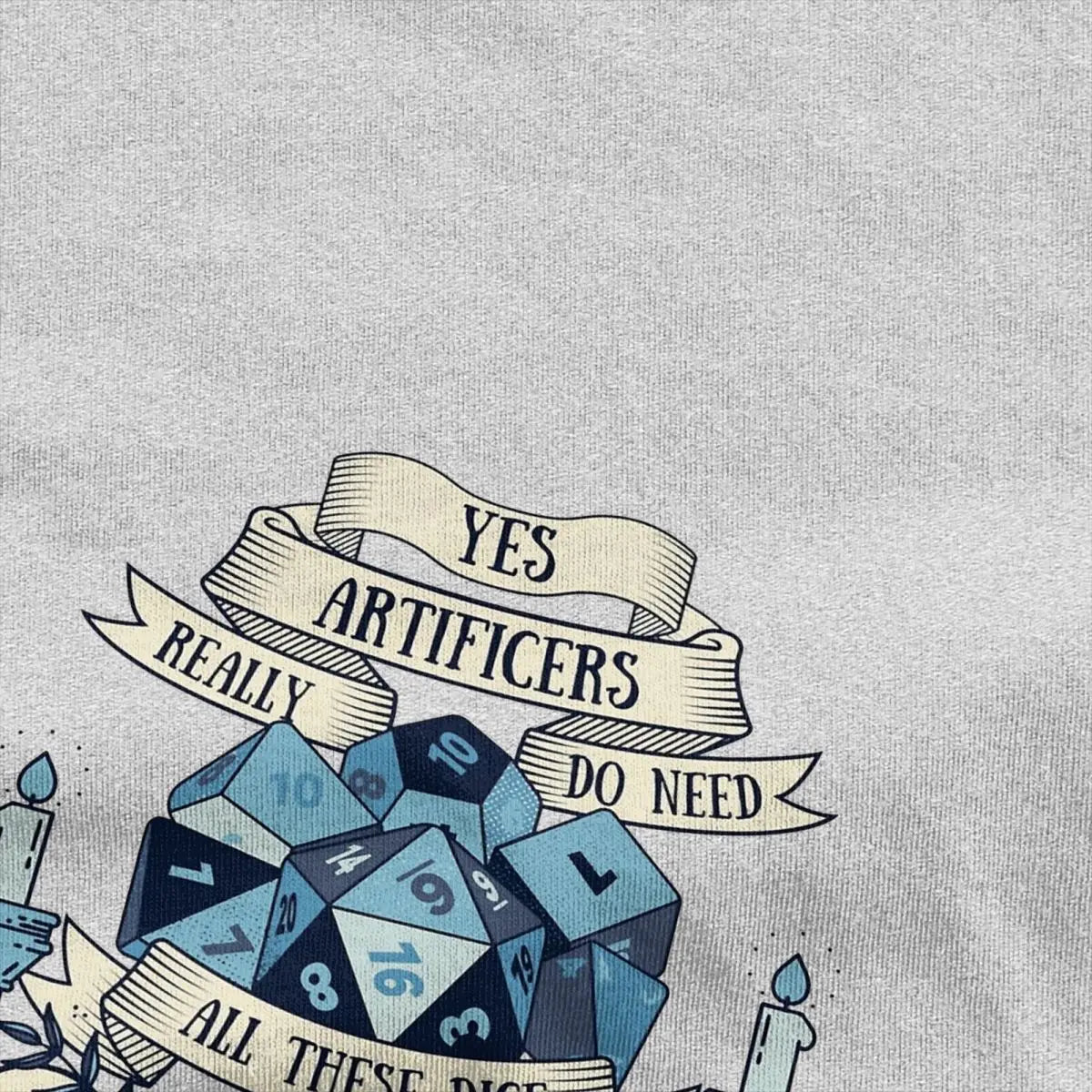 Fun Dice Artificer Dungeon And Dragon T-Shirts Men Women 100% Cotton Dnd Gaming Tee Shirt Unique Clothing