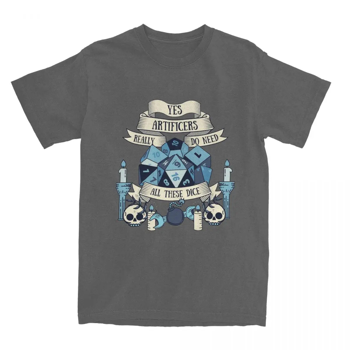 Fun Dice Artificer Dungeon And Dragon T-Shirts Men Women 100% Cotton Dnd Gaming Tee Shirt Unique Clothing