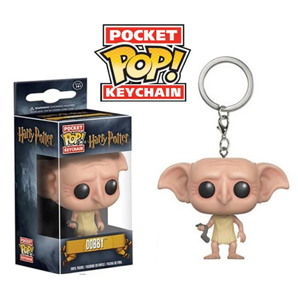 FUNKO Pocket Keychain Harry Potter Hermione Dumbledore Fantasy Adventure Movie Peripherals Backpack Pendant Keychain Xmas Gift