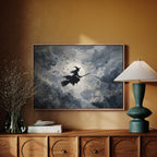 Midnight Flight Under Moonlit Skies