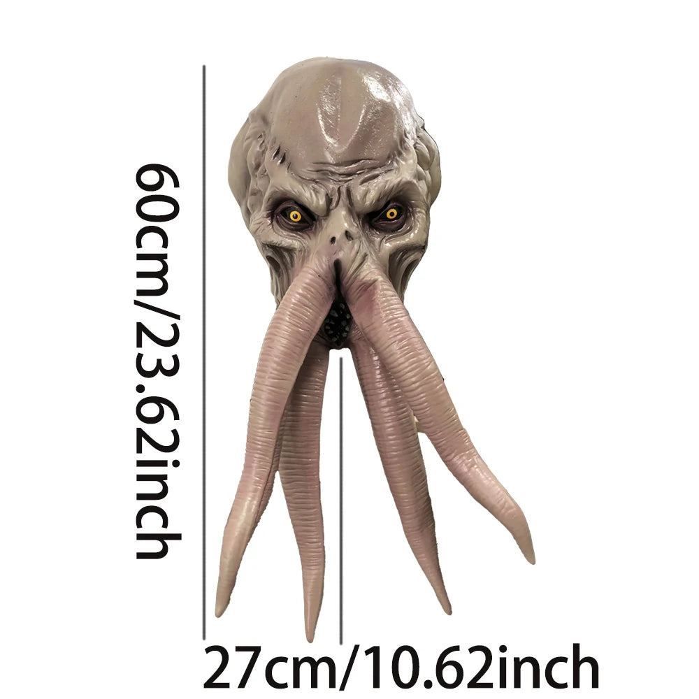 Game Baldur Gate 3 Lllithid Mind Flayer Squiddy Mask Cosplay Octopuses Monster Latex Helmet Gift Creative Halloween Party Props