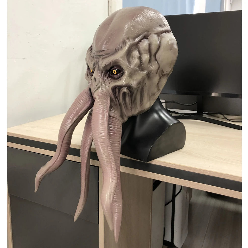 Game Baldur Gate 3 Lllithid Mind Flayer Squiddy Mask Cosplay Octopuses Monster Latex Helmet Gift Creative Halloween Party Props