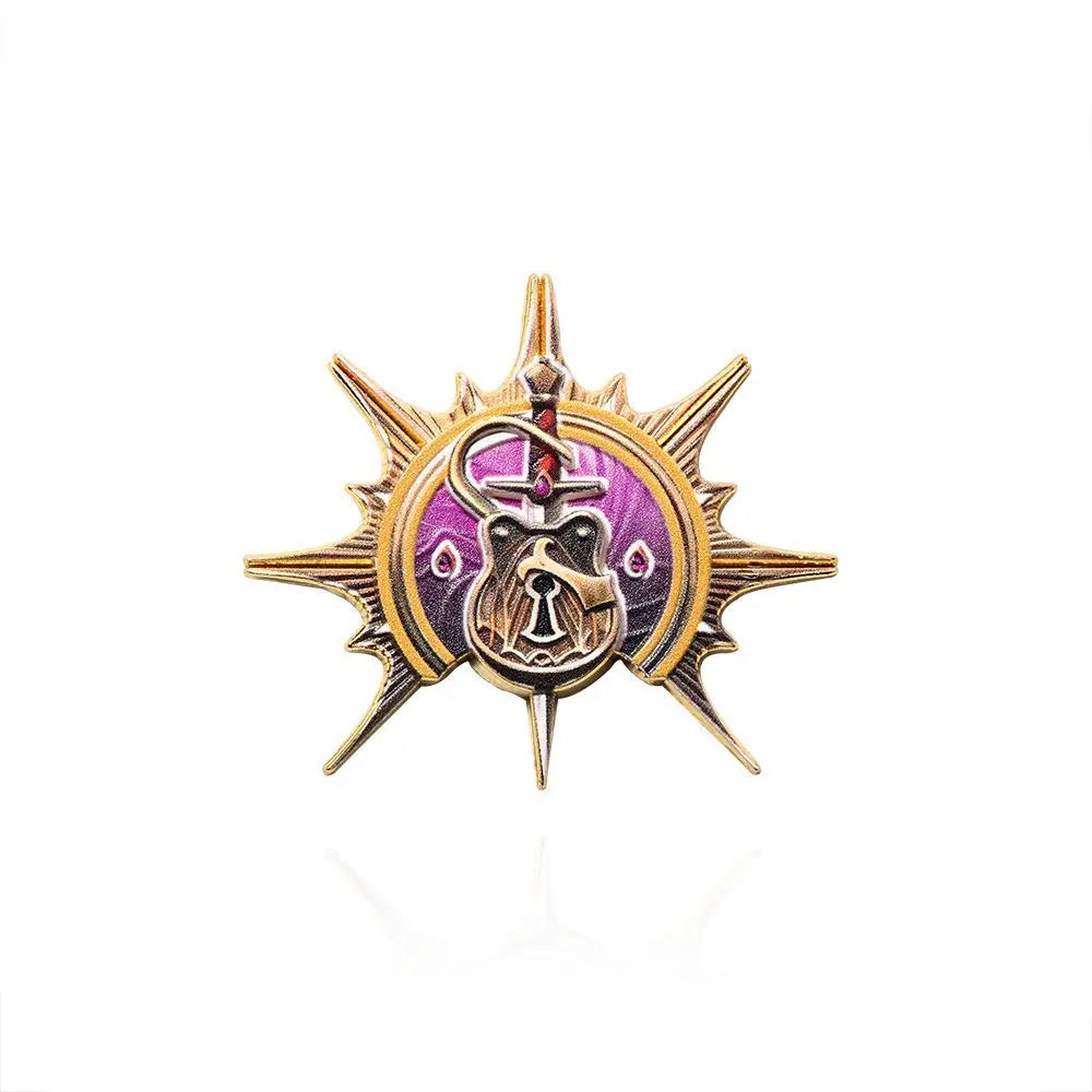 Game Baldur's Gate 3 Cosplay Badge Pins Barbarian Fighter Warlock Unisex Metal Brooches Lapel Pin Props Accessories Jewelry