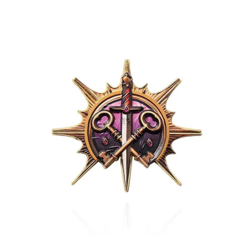 Game Baldur's Gate 3 Cosplay Badge Pins Barbarian Fighter Warlock Unisex Metal Brooches Lapel Pin Props Accessories Jewelry