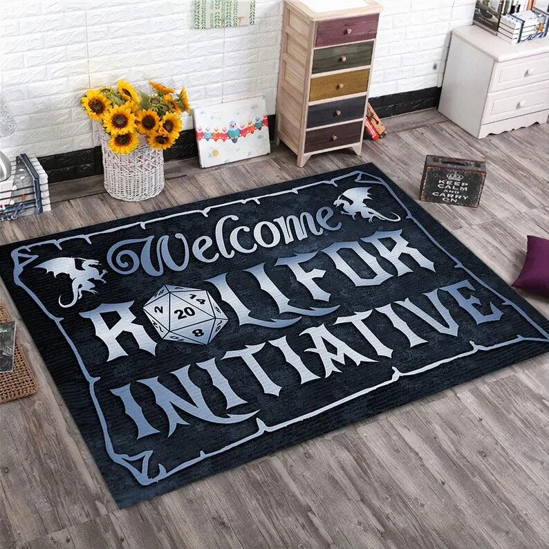 Game Bathroom Mat Dragon Breath Door Mat Kitchen Carpet Balcony Carpet Home Decoration Dungeons Dragons Rug Kids Room Area Rugs