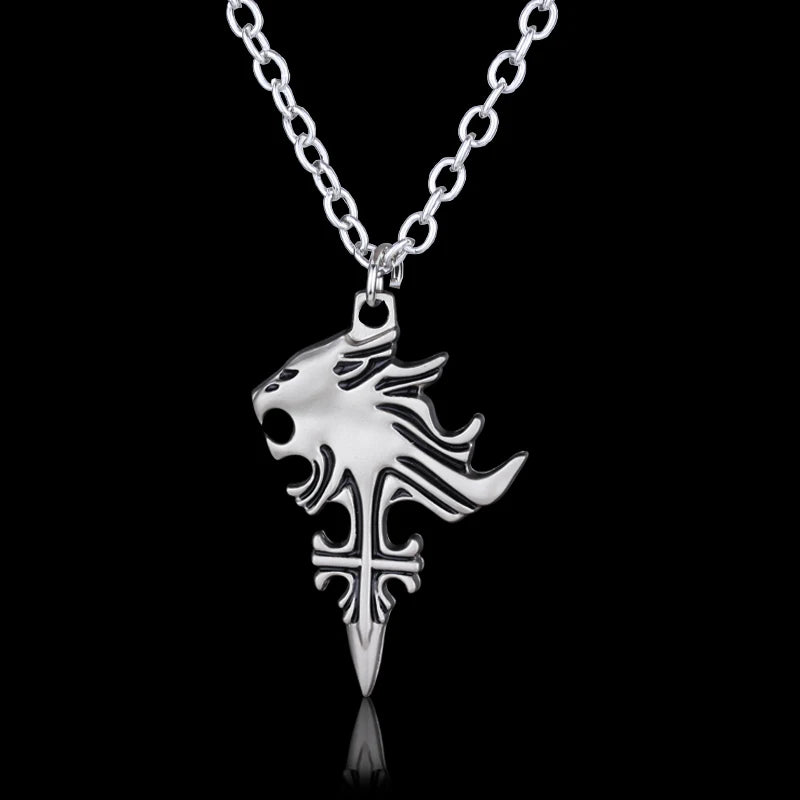 Game Final Fantasy 8 Keychain Wolf Head Logo Metal High Quality Key Ring for Women Gift Party Accessories Jewelry