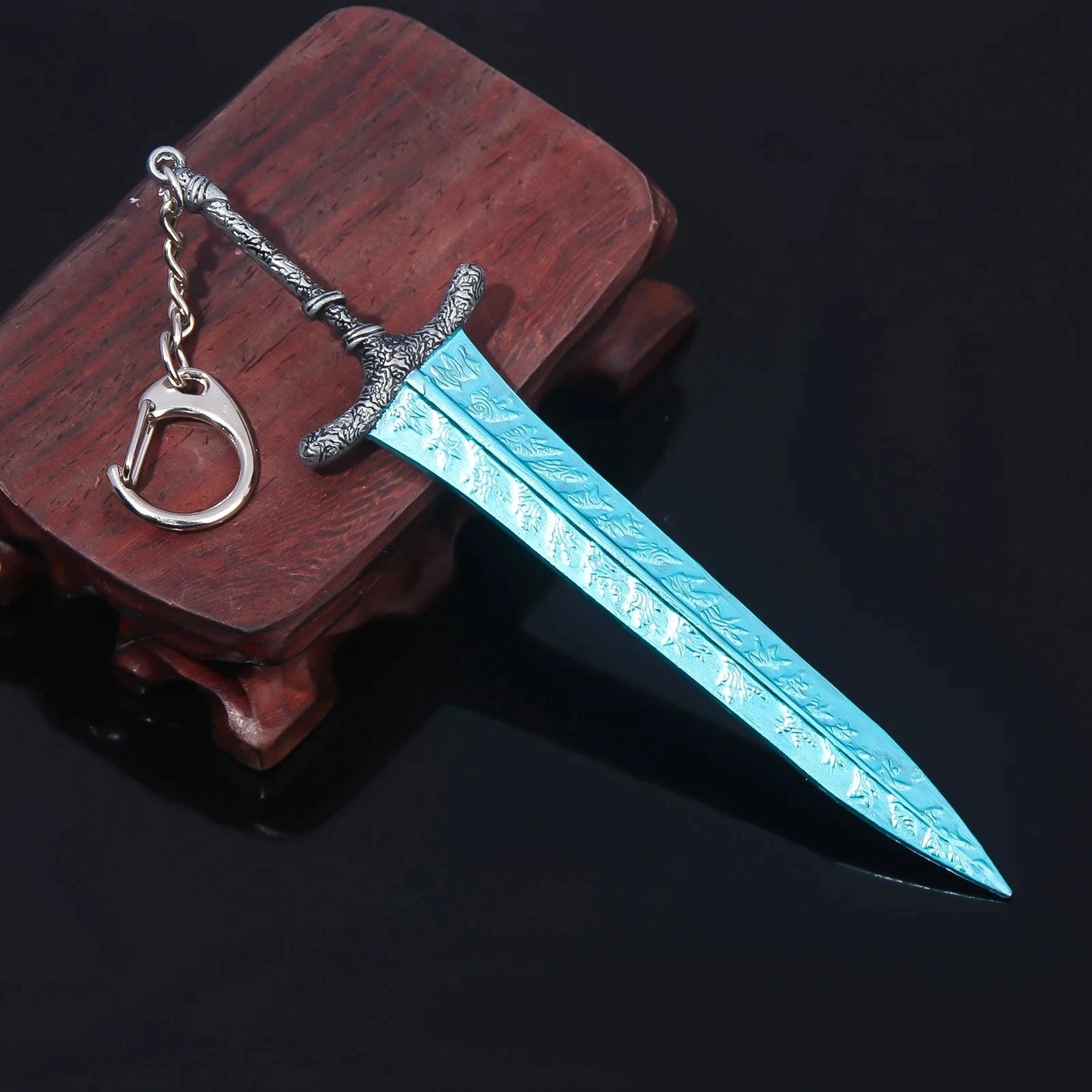 Game Moonlight Greatsword Keychain Reduvia Dagger Moonveil Katana Weapon Model Pendant Keyring for Women Men Cosplay Jewelry