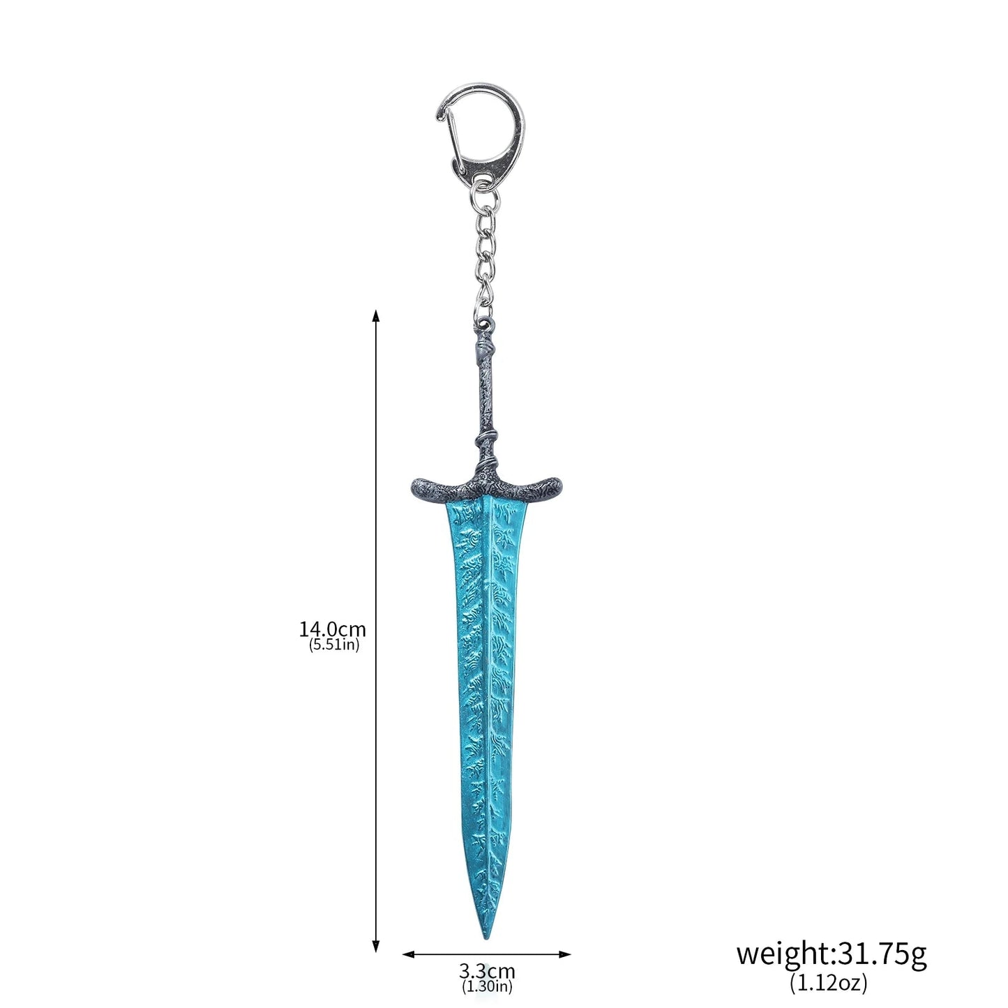 Game Moonlight Greatsword Keychain Reduvia Dagger Moonveil Katana Weapon Model Pendant Keyring for Women Men Cosplay Jewelry