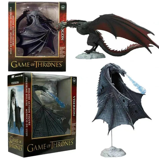 Game Of Thrones Frost Wyrm Viserion Black Dragon Movable Action Figure Model Toys Desk Decor Gift For Friends