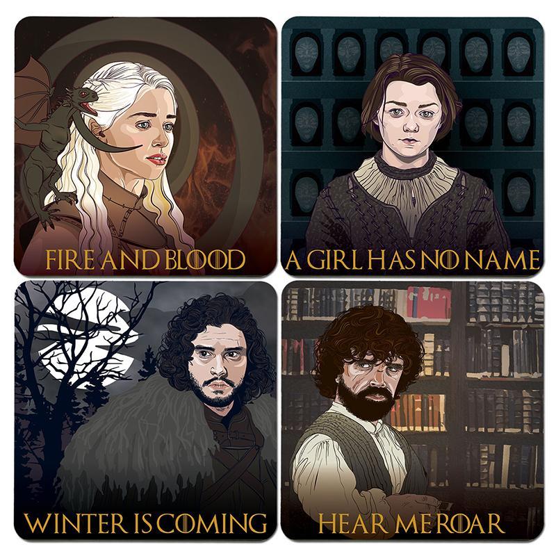 Game of Thrones Themed Wood Drink Coasters