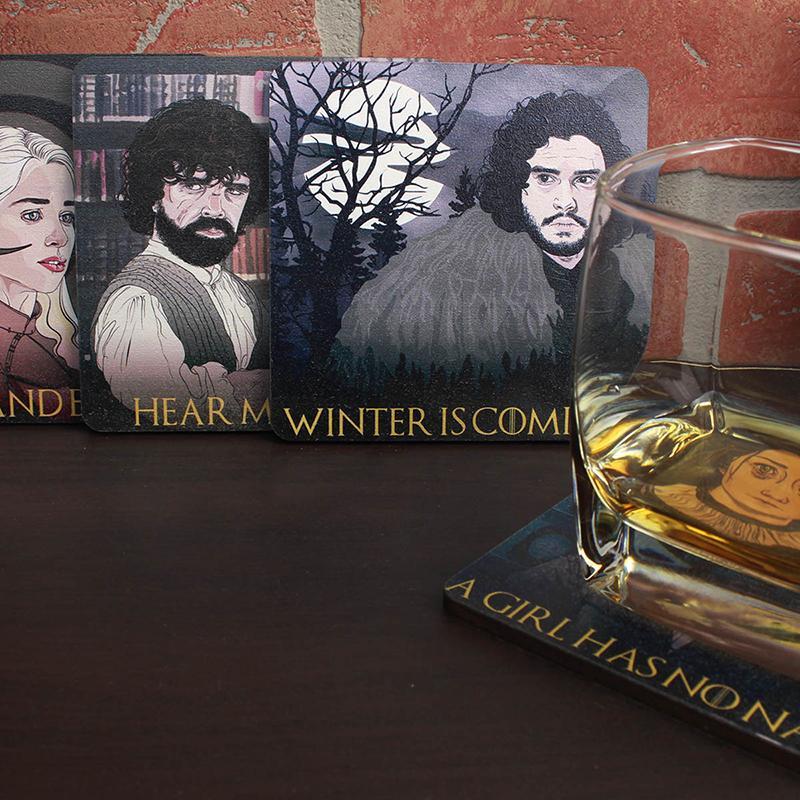 Game of Thrones Themed Wood Drink Coasters