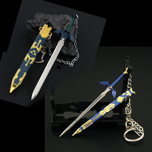 Game Zelda Link Master Sword Cosplay Keychain Unisex Openable Sword Pendant Keyrings Jewelry Accessories Key Chains Gifts