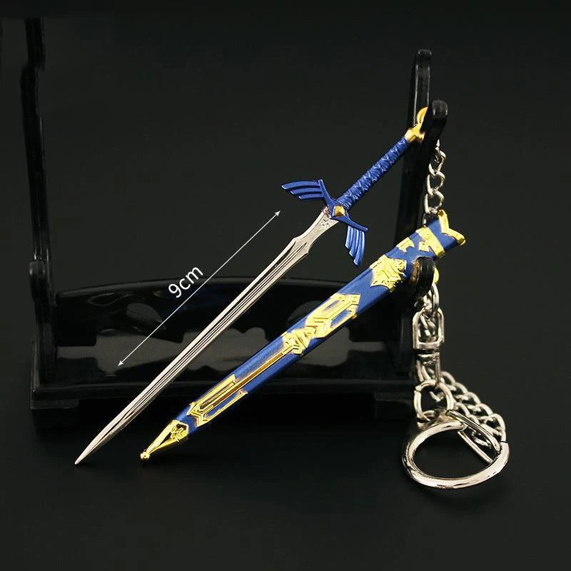 Game Zelda Link Master Sword Cosplay Keychain Unisex Openable Sword Pendant Keyrings Jewelry Accessories Key Chains Gifts