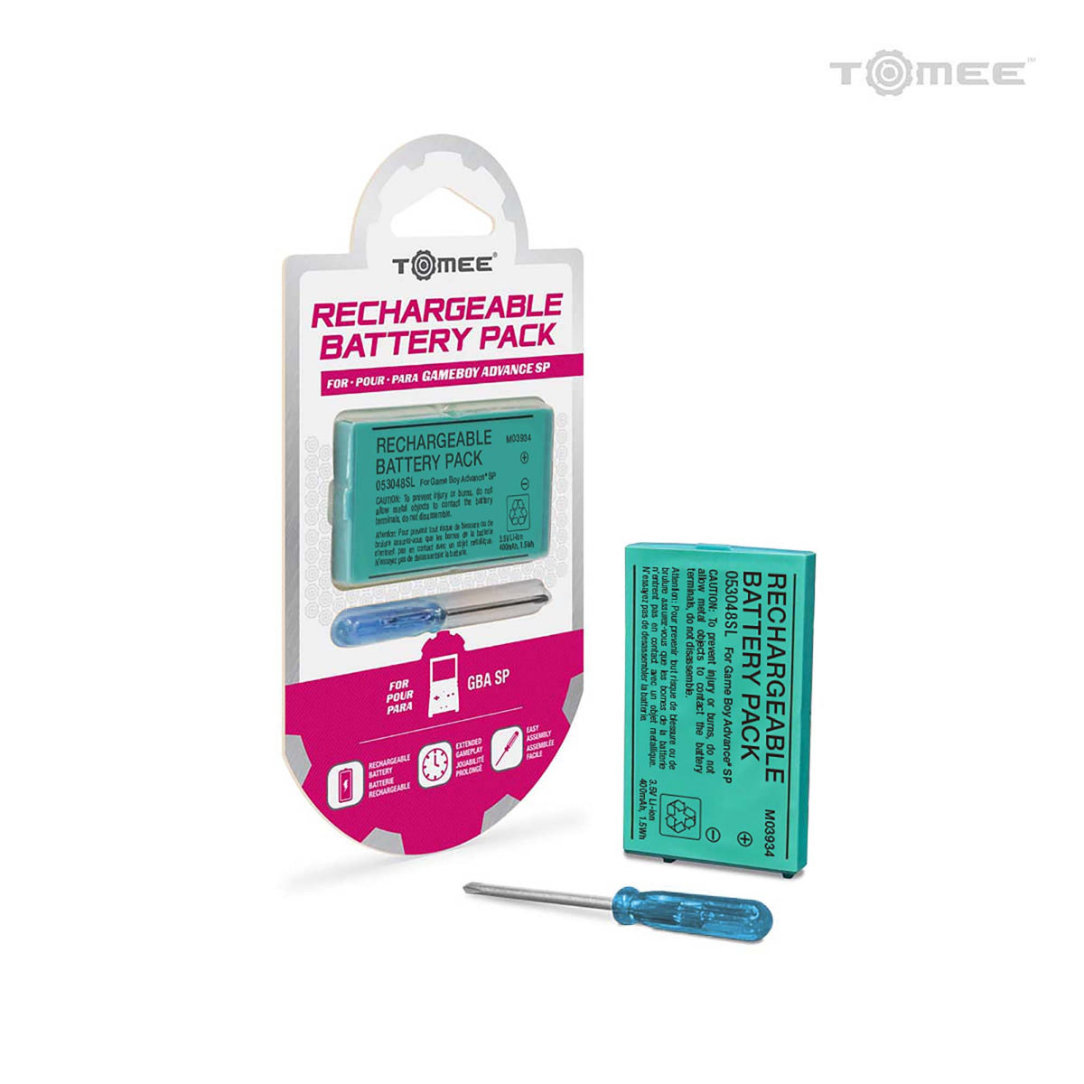 Game Boy Advance SP Battery - 400mAh Rechargeable