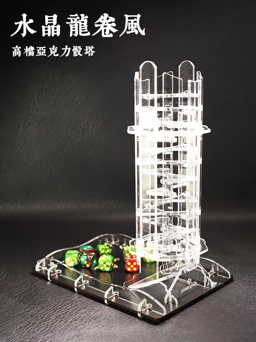 Gamegenic Tornado High Permeability Crystal Dice Tower Crystal Twister