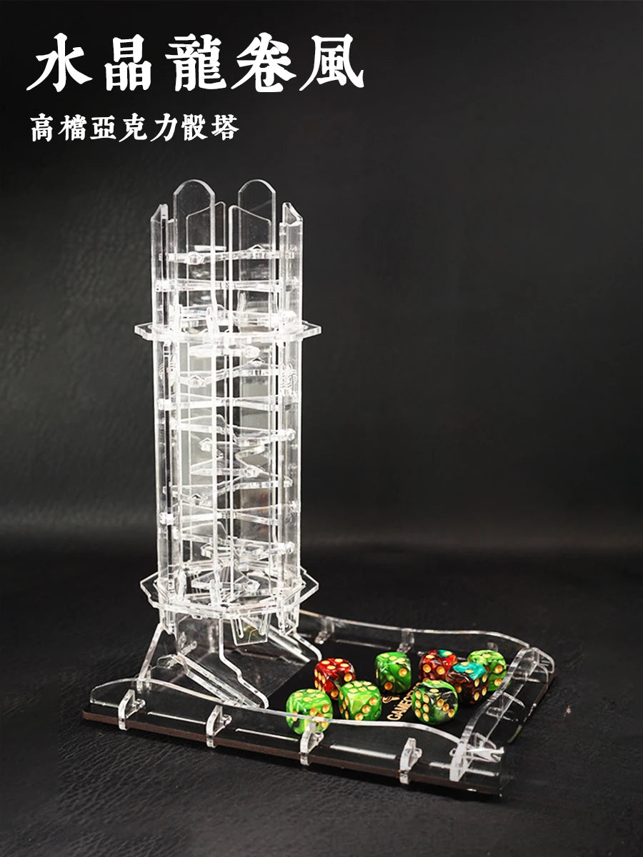 Gamegenic Tornado High Permeability Crystal Dice Tower Crystal Twister