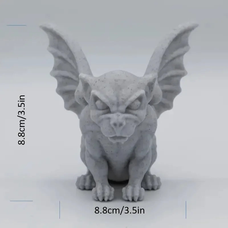 Gargoyle Statue,Home Living Room Ornaments, Bookshelf Computer Desk Ornaments