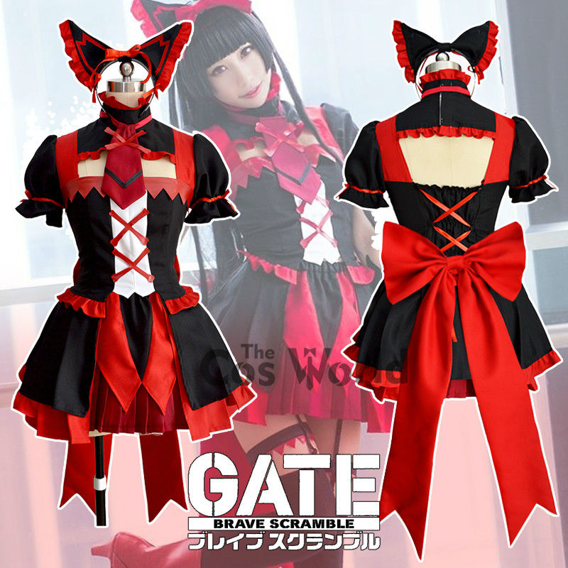 GATE Rory Mercury Fancy Dress Short Sleeve Tops Skirt Uniform Outfit Anime Cosplay Costumes