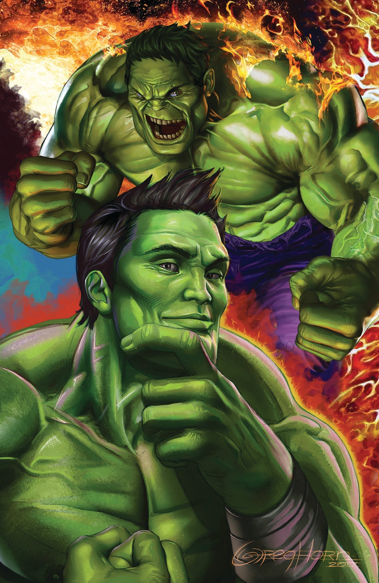 Generations Banner Hulk & Totally Awesome Hulk #1 Connecting Unknown Comic Books Exclusive Horn Virgin 8/2/2017