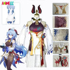 Genshin Impact Ganyu Cosplay Costume - Ganyu wig / S / Genshin Impact