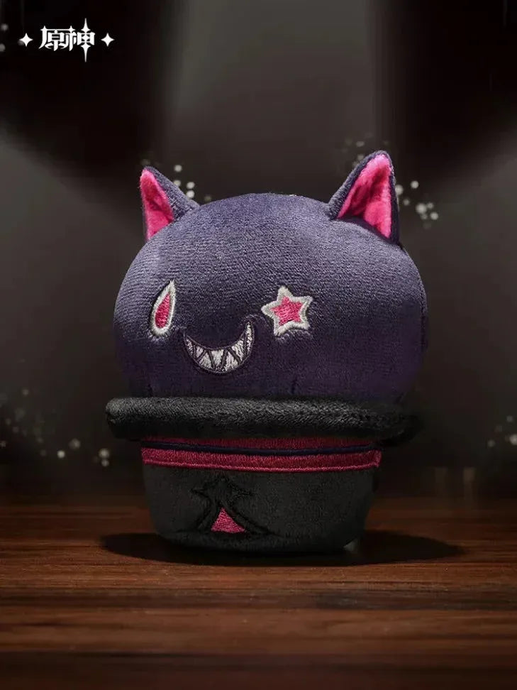 Magic Show Series Lyney Weird Smile Fun Toys Hat Hat Cat Slow Rebound Plush Keychain Genshin Impact