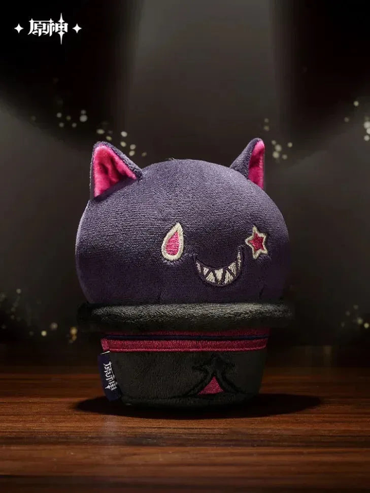 Magic Show Series Lyney Weird Smile Fun Toys Hat Hat Cat Slow Rebound Plush Keychain Genshin Impact