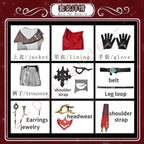 Genshin Impact Tartaglia/Childe Cosplay Set - Clothes / XS