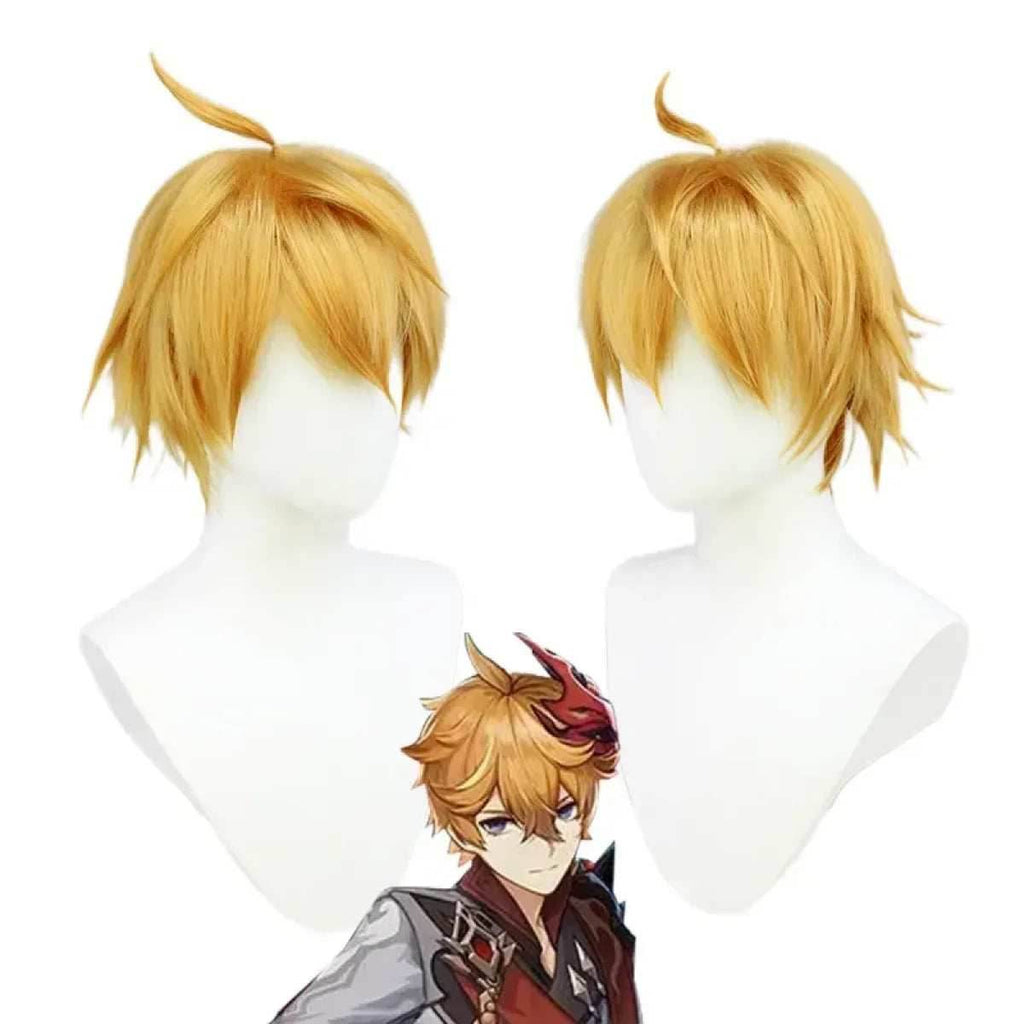 Genshin Impact Tartaglia/Childe Cosplay Set - Only Wig / XS
