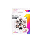 Gamegenic 7-Set RPG Dice - Embraced - Shield & Weapons