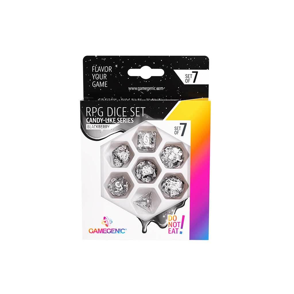 Gamegenic 7-Set RPG Dice - Candy-Like - Blackberry