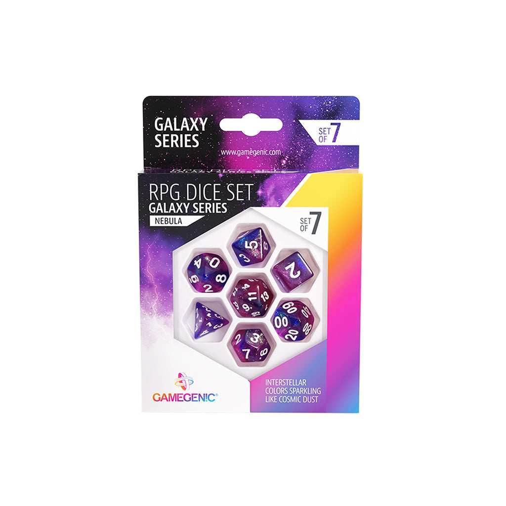 Gamegenic 7-Set RPG Dice - Galaxy - Nebula