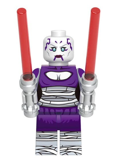 Dark Twin-Blade Assassin Custom Minifig