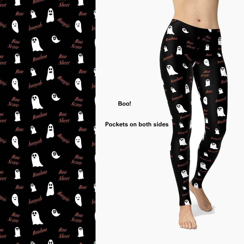 GhS-L = OSts with Attitude Full Length Leggings with Pockets - S-L = OS