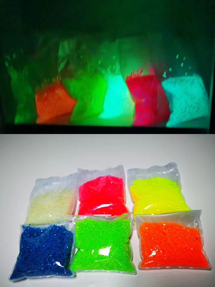 Glows in the dark square diamonds Glowing diamond painting drills, rainbow color DIY your own luminous diamond painting