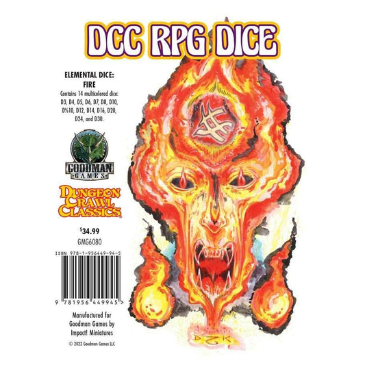 Dungeon Crawl Classics Dice: Elemental Dice - Fire - 