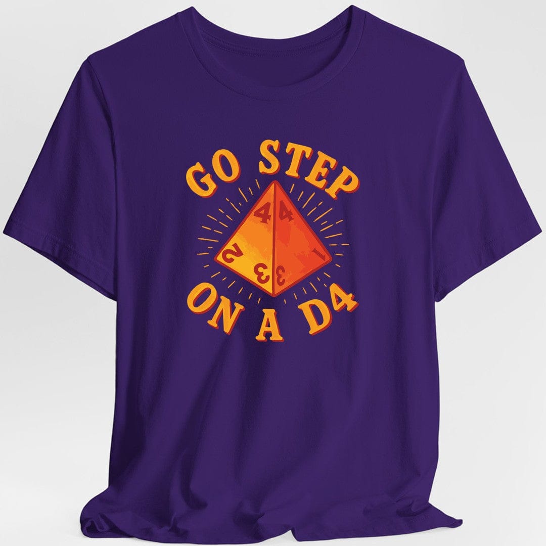 Go Step On A D4 Funny DnD T-Shirt