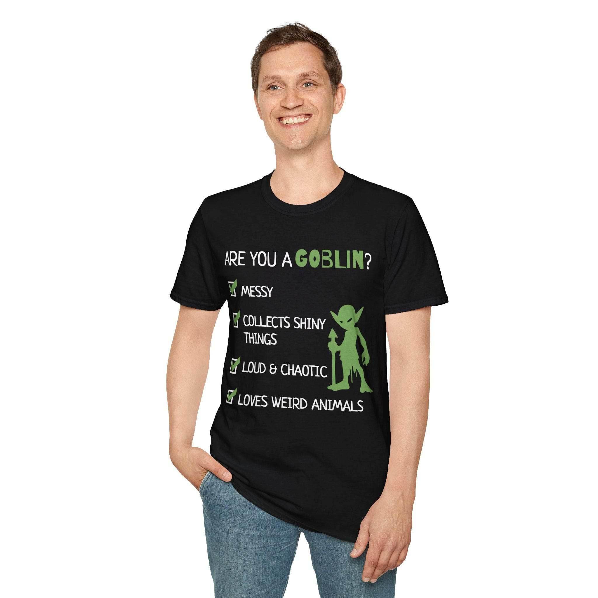 Goblin Quiz Shirt - Funny DnD Goblin Friend T-shirt - Military Green / S
