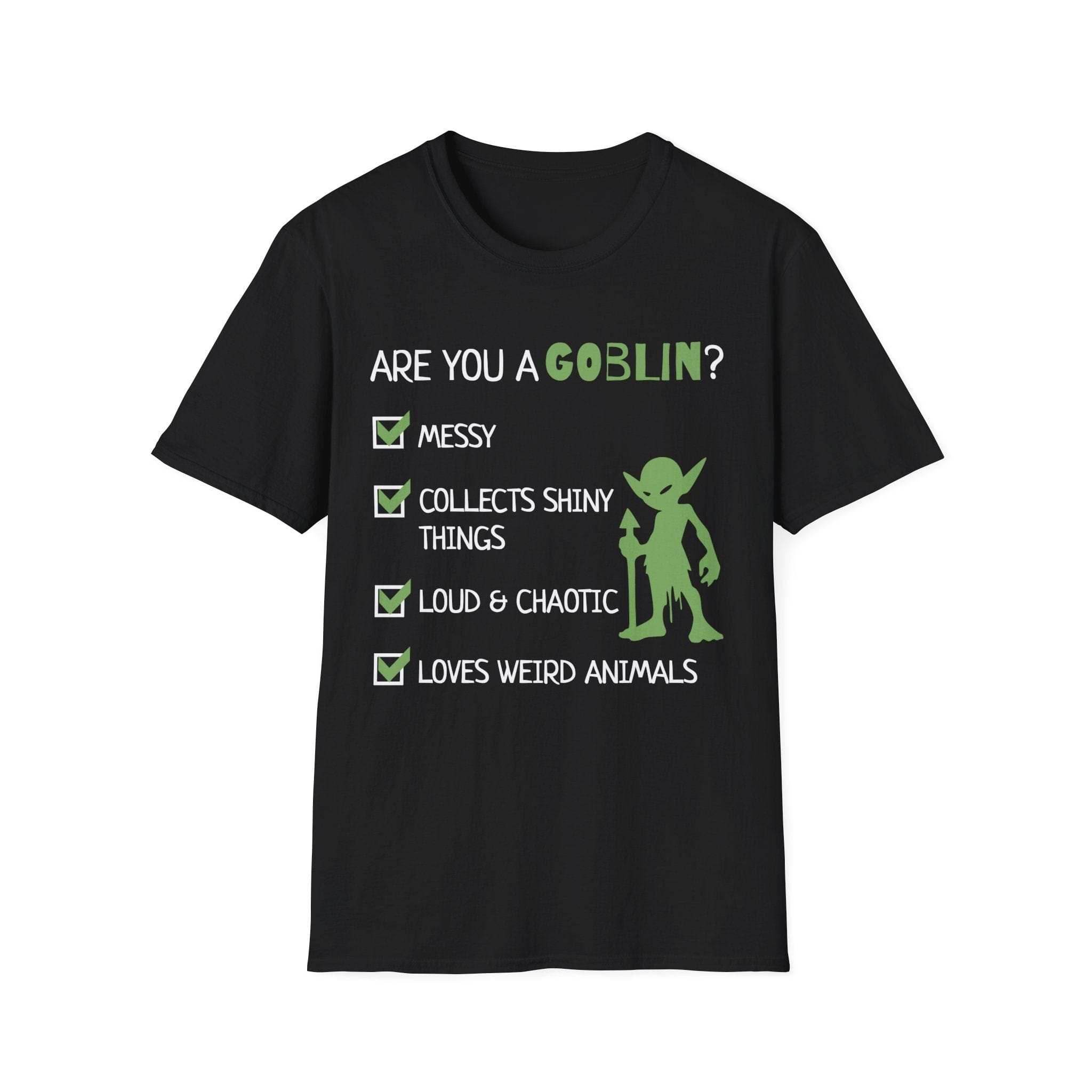 Goblin Quiz Shirt - Funny DnD Goblin Friend T-shirt - Black / S