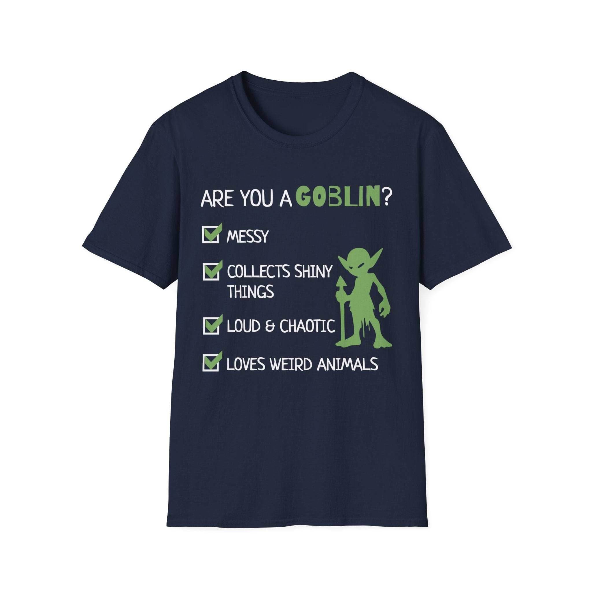 Goblin Quiz Shirt - Funny DnD Goblin Friend T-shirt - Navy / S
